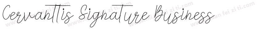 Cervanttis Signature Business Font字体转换